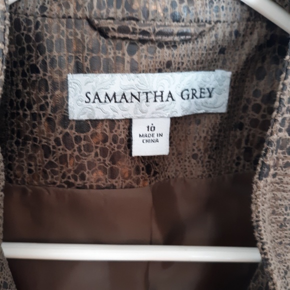 Samantha Gray Snakeskin Jacket 10 - Picture 3 of 5